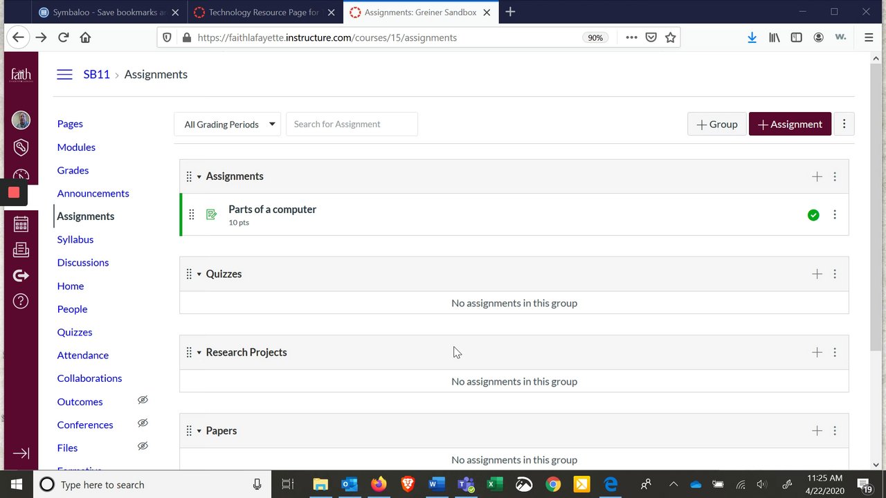 Preview of How to create a Canvas/Office 365 integrated assignment