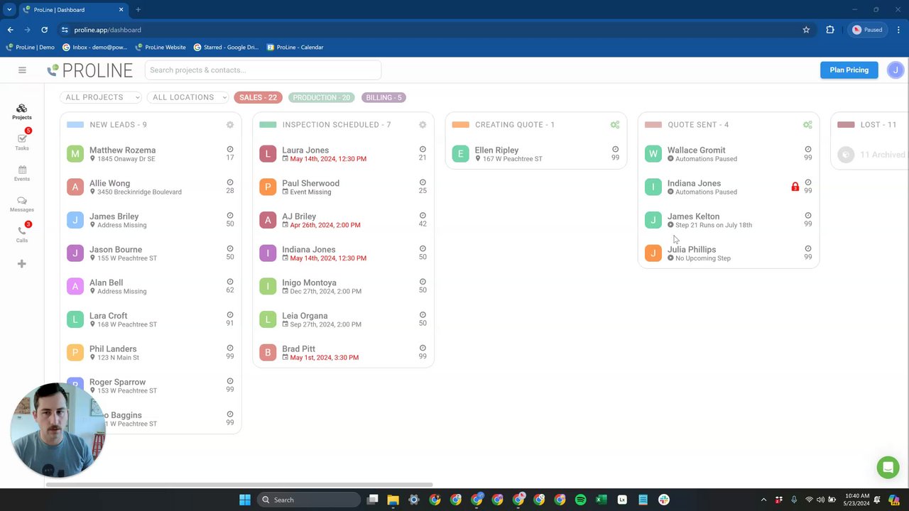 Preview of Creating and Managing Campaigns in ProLine