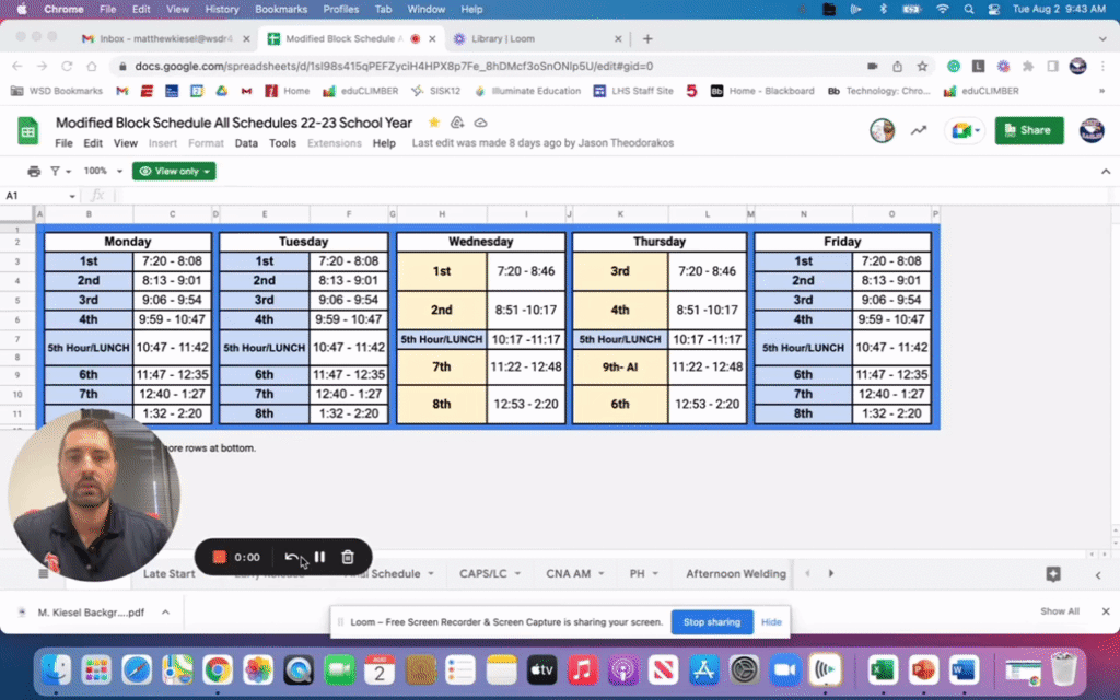 Student and Parent Schedule Explainer Video