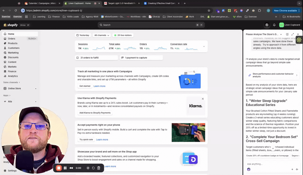 Use Shopify AI for Campaign Ideas!