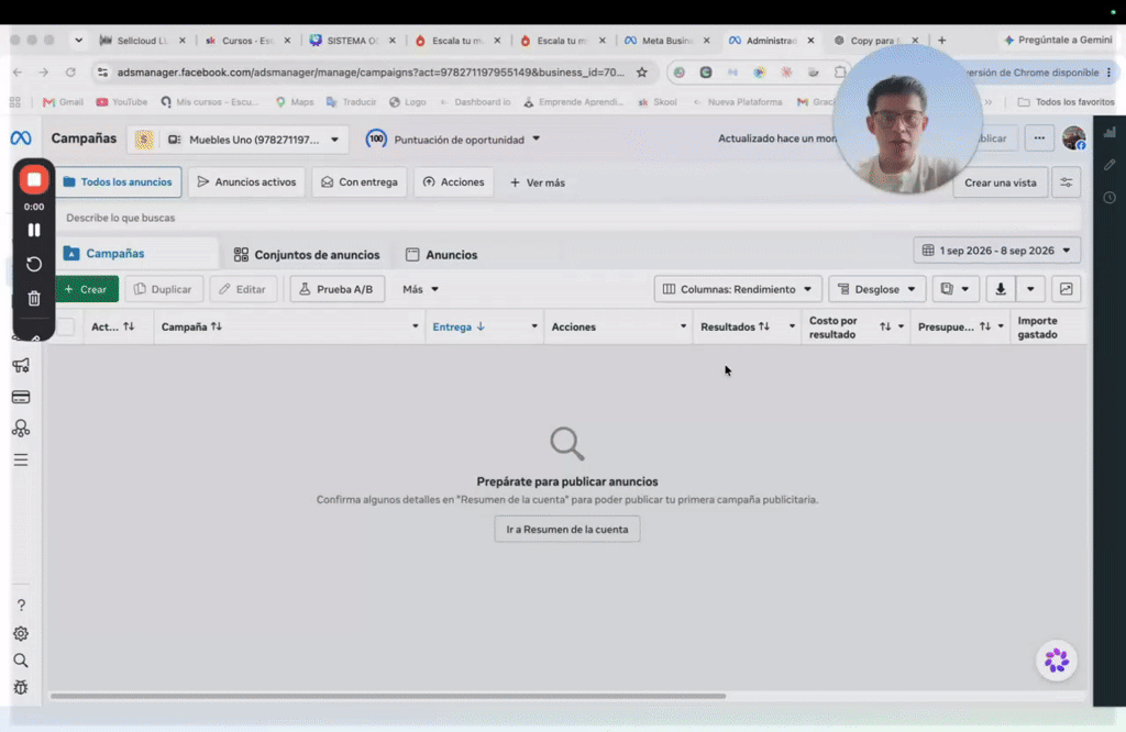 🎯 CÓMO CREAR TU PRIMERA CAMPAÑA DE TESTEO DESDE CERO