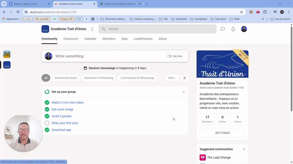 Bienvenue dans la communauté Trait d'Union