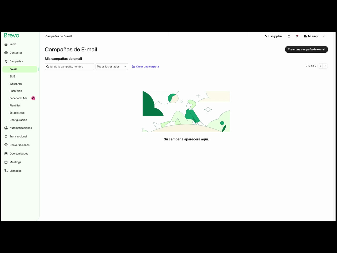 Cómo crear tu primera campaña de email en Brevo