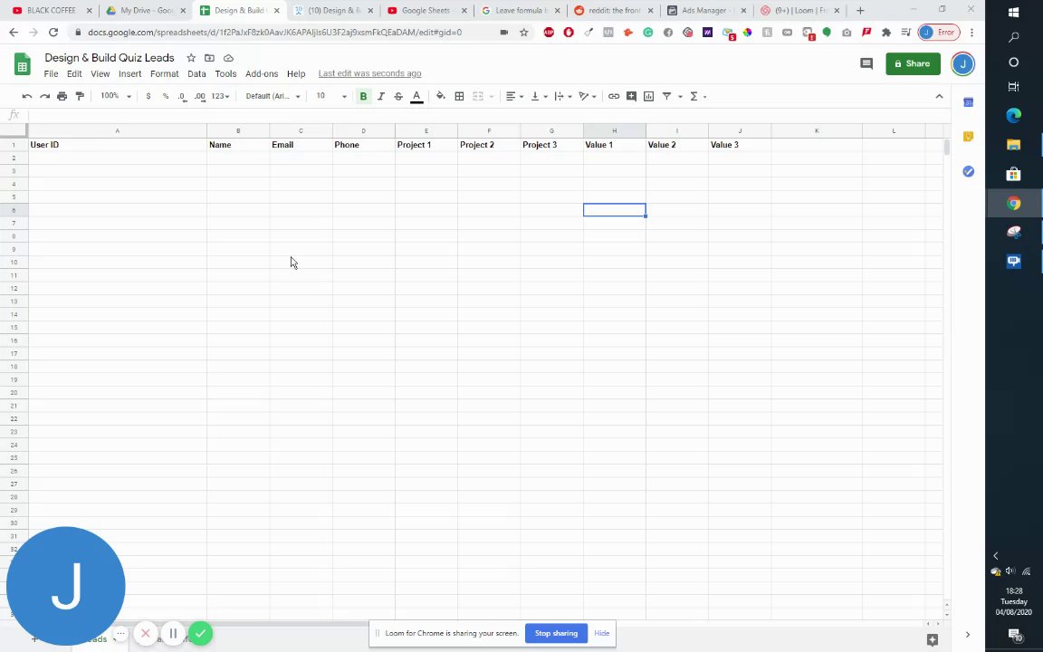 Preview of Google Sheet Formula Change 
