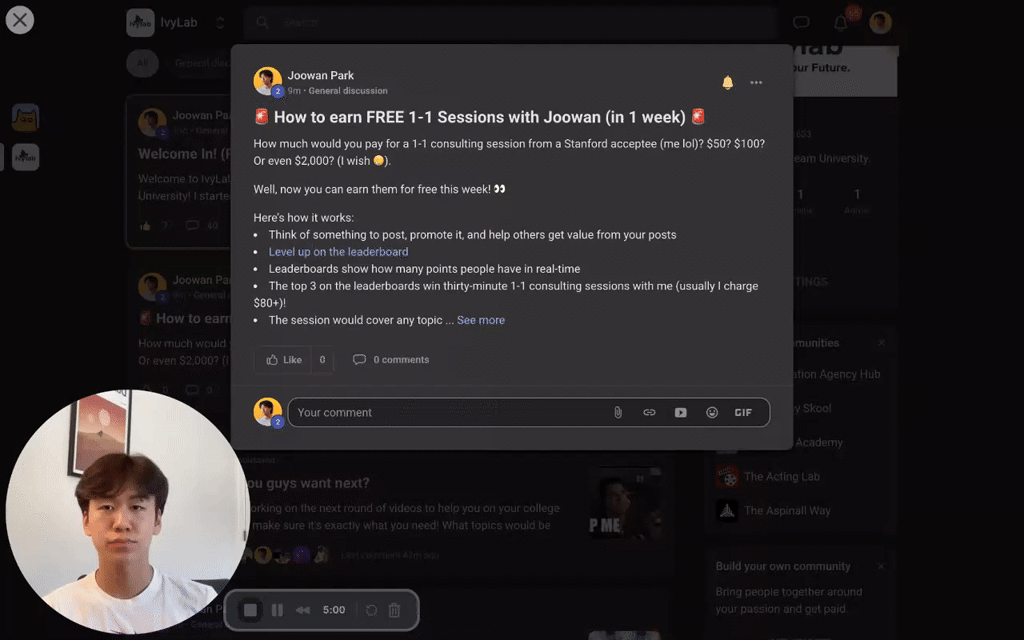 🚨 How to earn FREE 1-1 Sessions with Joowan (in 1 week) 🚨