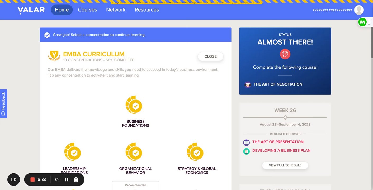 Preview of Valar Student Dashboard: Resources