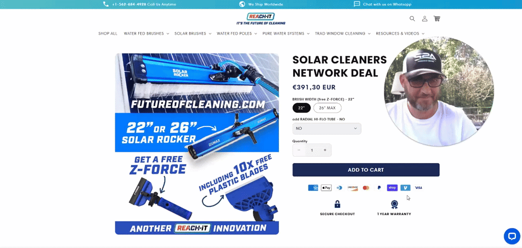 FREE Z-Force water fed razor blade from Reach-it?