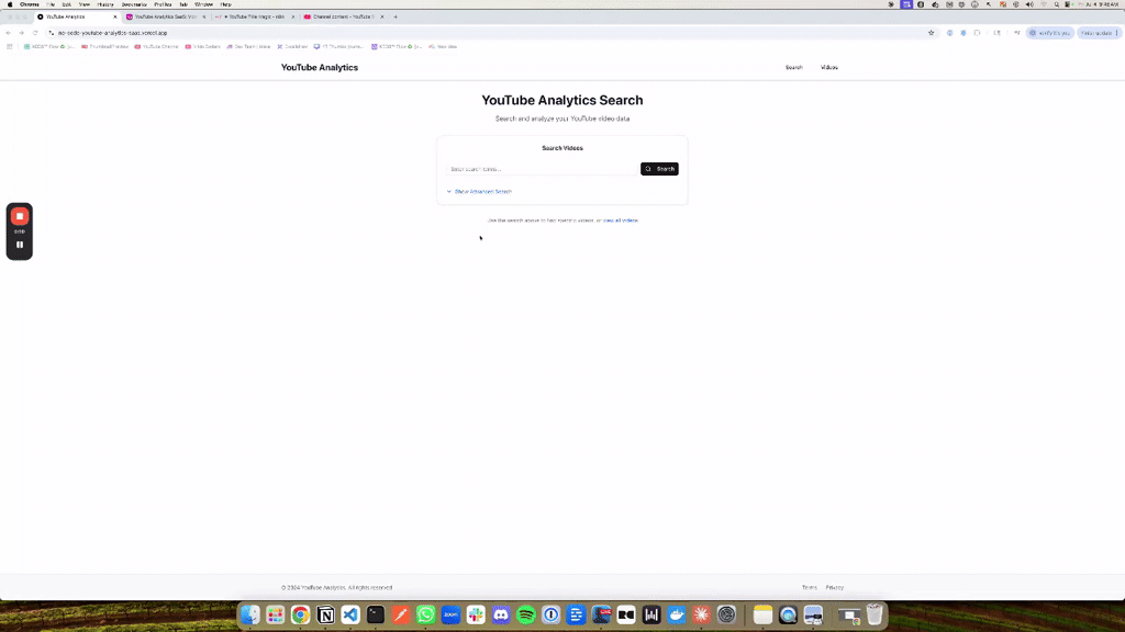 Sneak Peak—YouTube Analytics, Title and Thumbnail Generator!