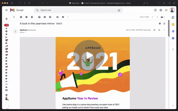email from AppSumo