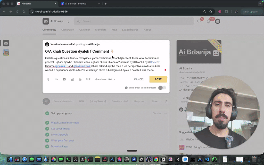 Q/A khali Question dyalek f Comment 👇🏻