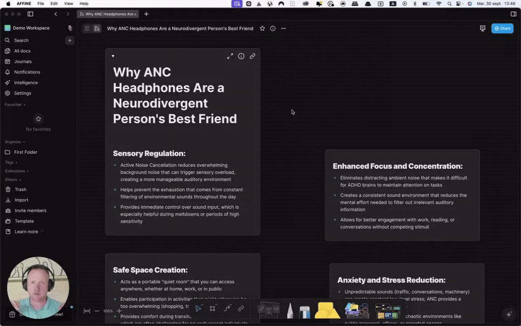 ANC headphones, the safe sound environment for neurodivergents