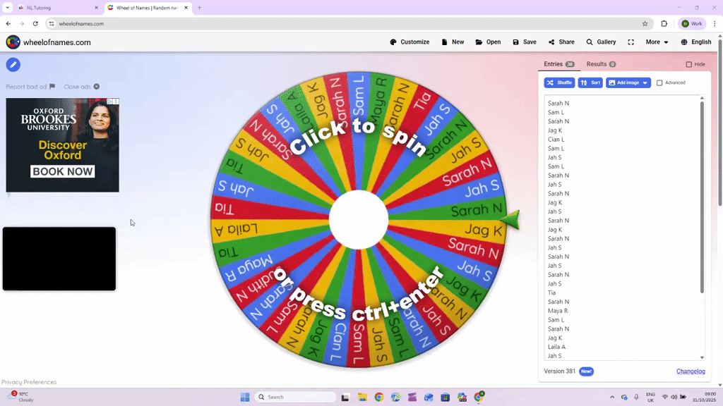 Winner of the free 1-1