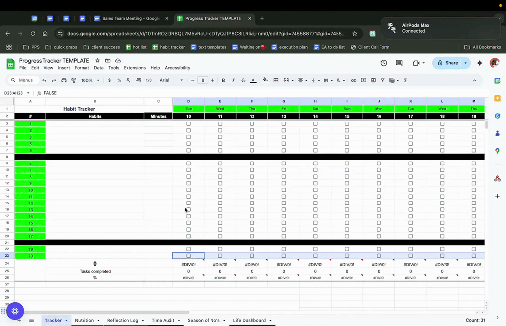 FREE Habit Tracker [After many requests lol]