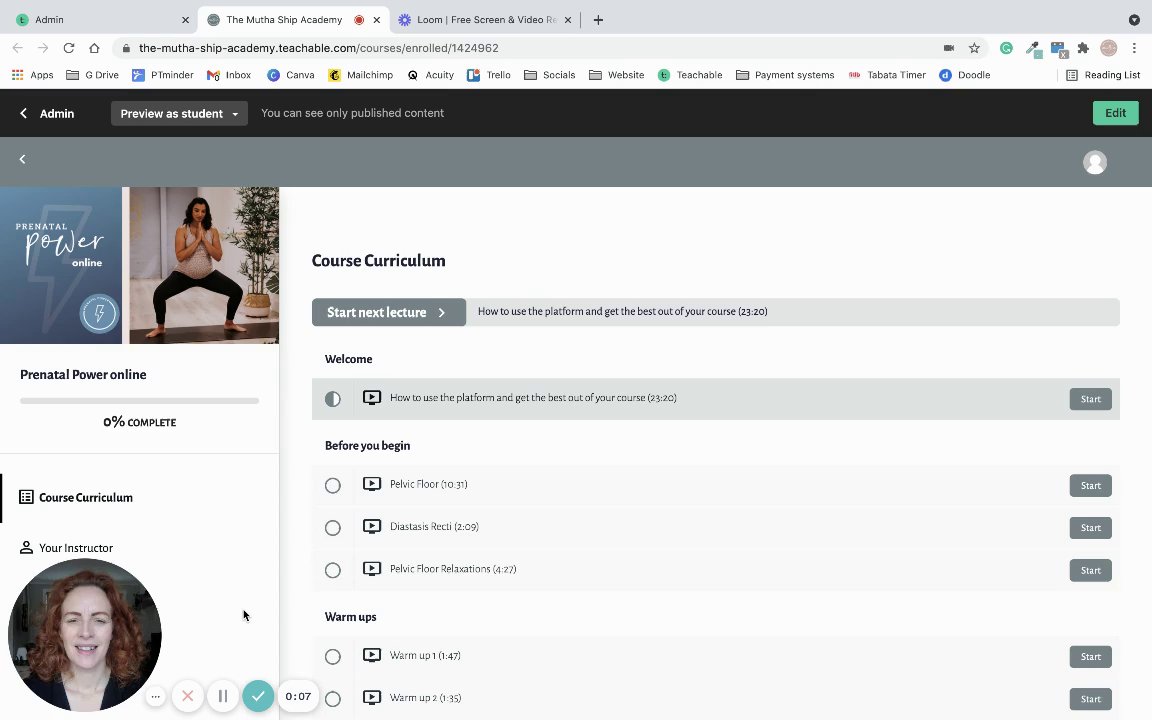 Preview of Prenatal Power Online Platform