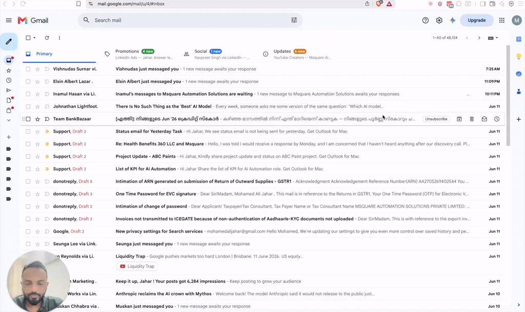 AI-Drafted Email Replies in Your Own Voice (Claude + Gmail)