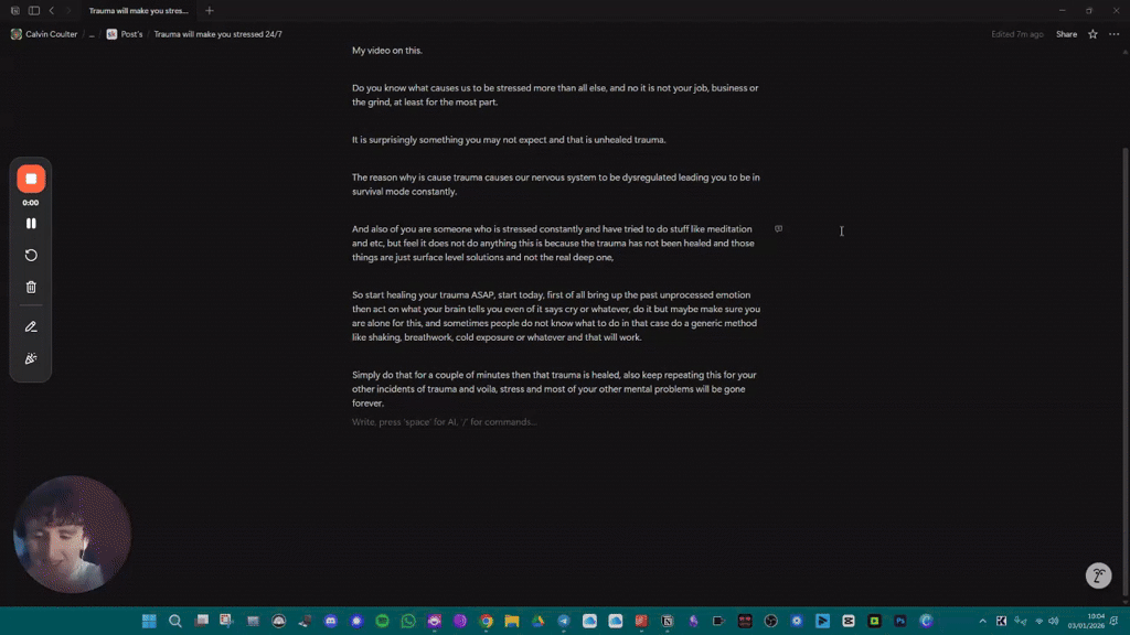 Trauma will make you stressed 24/7