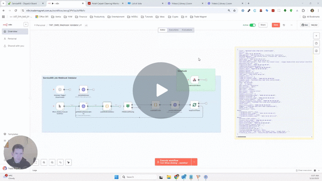 TMT_ServiceM8 Proposals & Quote Webhook Events Error – Watch Video