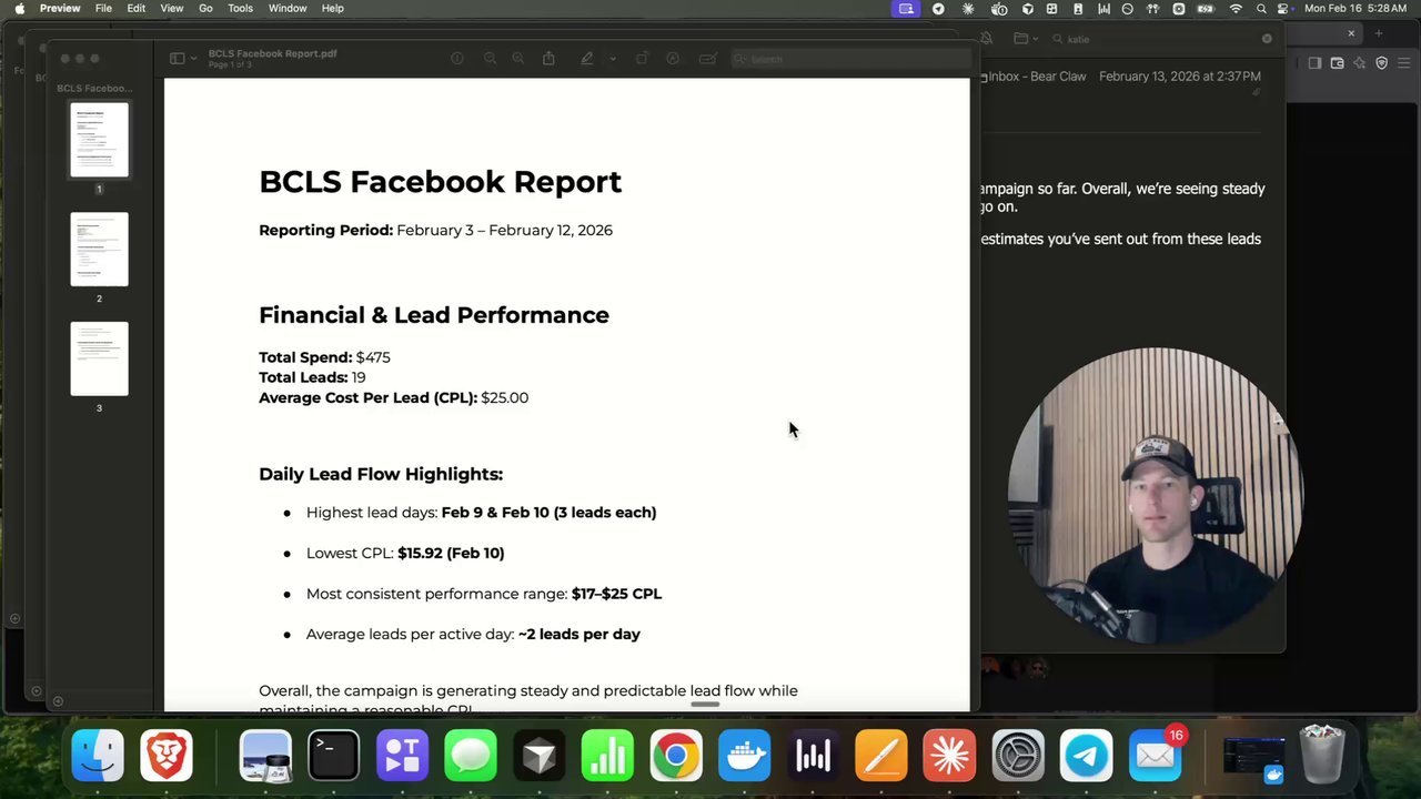 FB Ad Report — Real Numbers From a Simple Meta Campaign