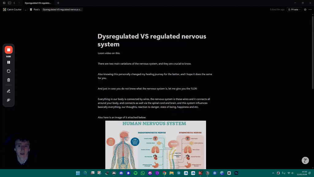 Dysregulated VS regulated nervous system
