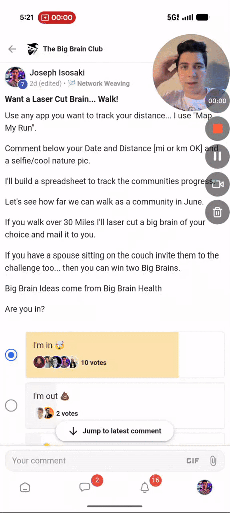 Day 3 - Big Brain Walk Challenge...