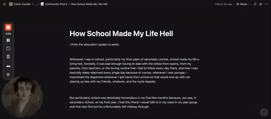 How School Made My Life Hell
