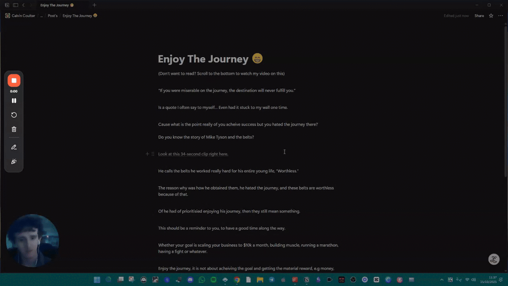 Enjoy The Journey 😁