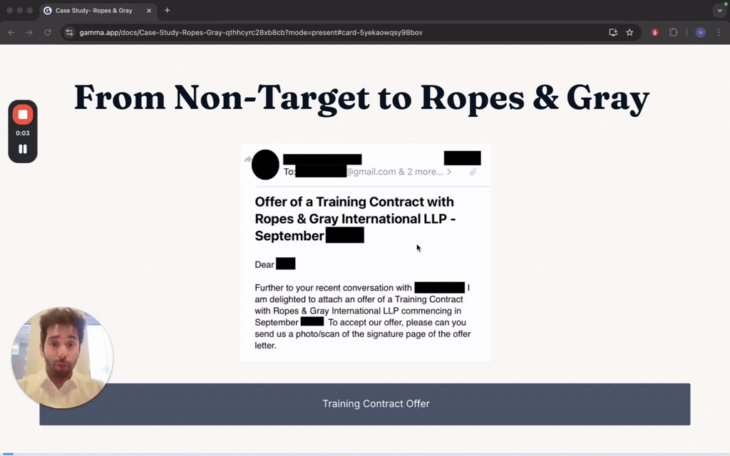 How a Client went from a Non-Target to Ropes & Gray