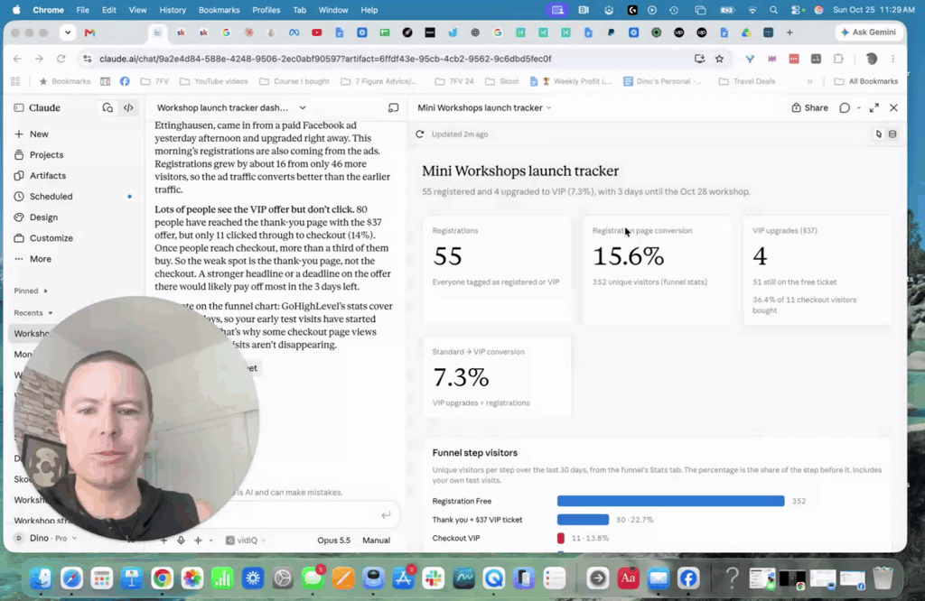 EP3). 55 Registered, 4 VIPS - Behind the Scenes of Marketing a Mini-Workshop