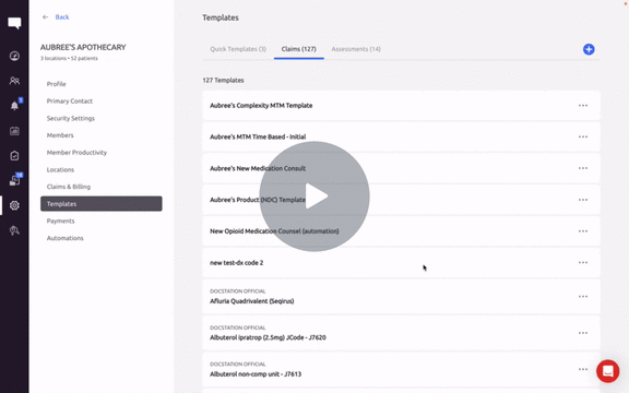 Exploring Medical Claim Template Types and Utilization