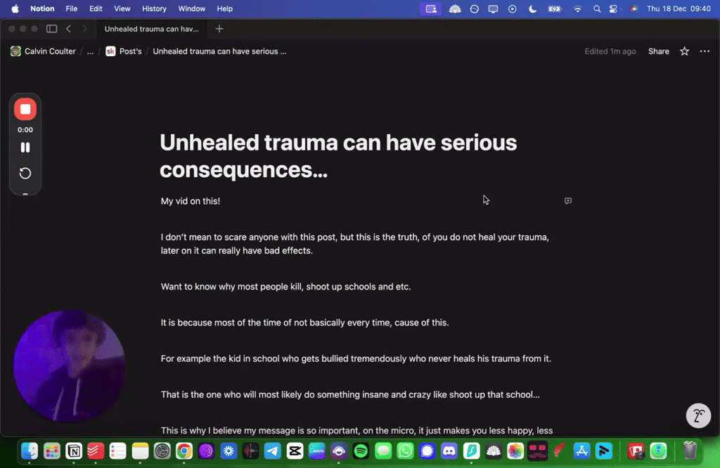  Unhealed trauma can have serious consequences…