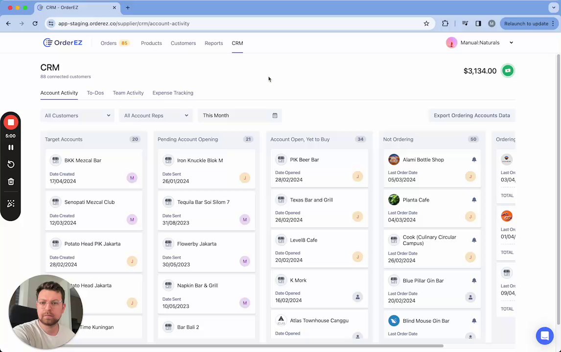 Preview of CRM - Expenses