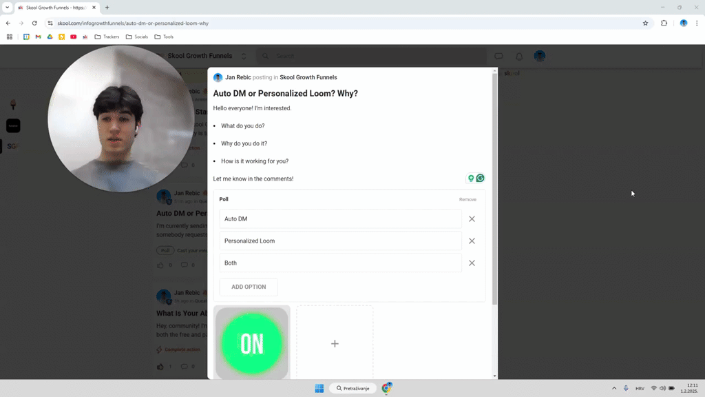 Auto DM or Personalized Loom? Why?