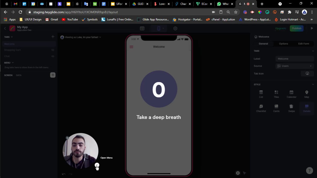 Preview of Onboarding screens Flow · Glide