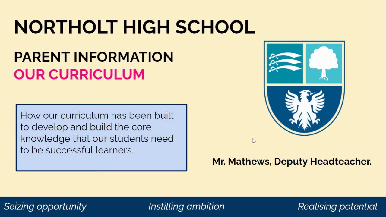 Preview of Curriculum 