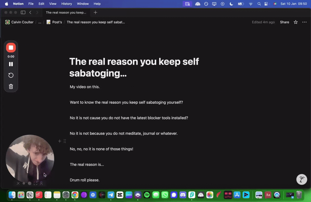 The real reason you keep self sabatoging…