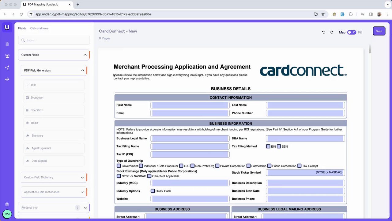 Preview of Add a Custom Field to PDF