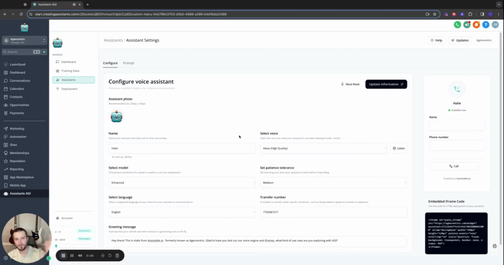 Agencentric Voice AGI Demo