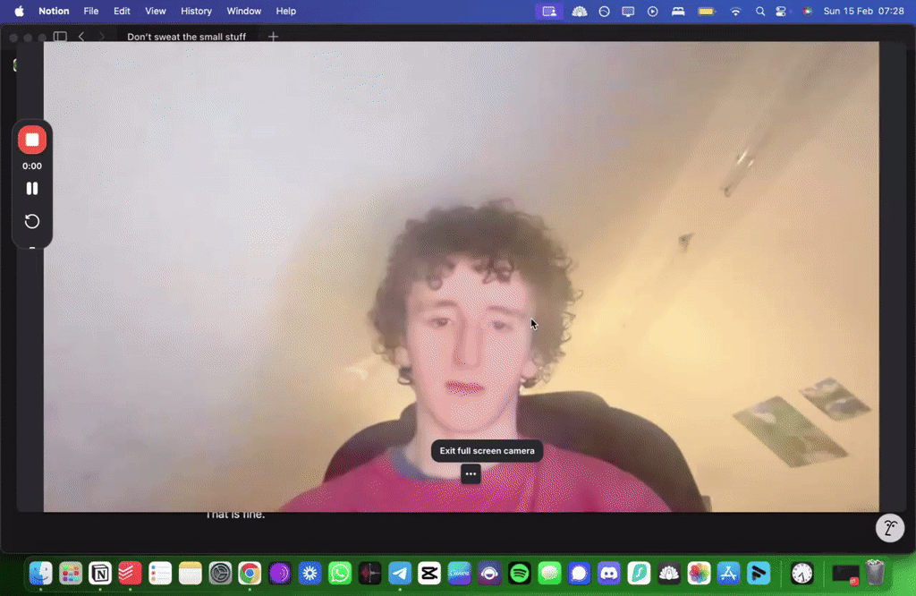 Don’t sweat the small stuff