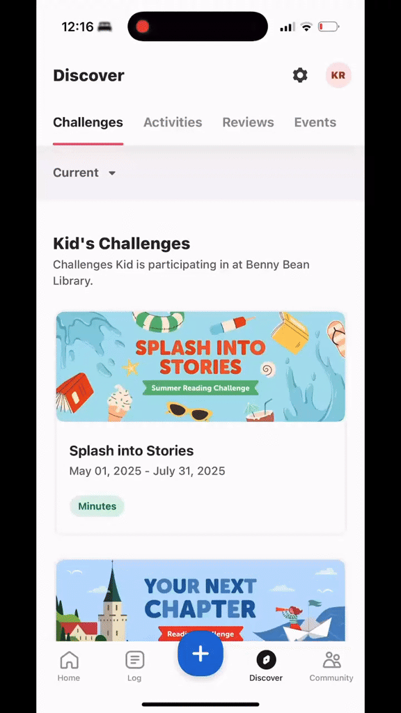 How to toggle between accounts on different Beanstack sites in the app
