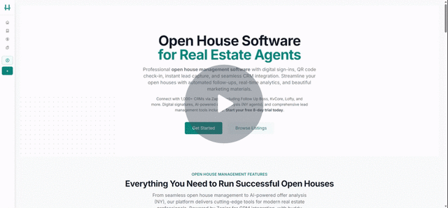 Open House App for Real Estate Agents | HouseBuddy
