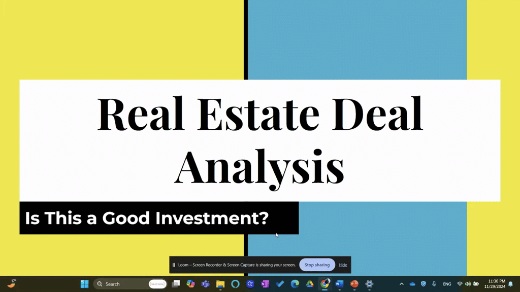 Real Estate Deal Analysis Explained 🏡
