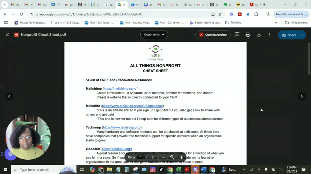 Nonprofit Cheat Sheet🚀