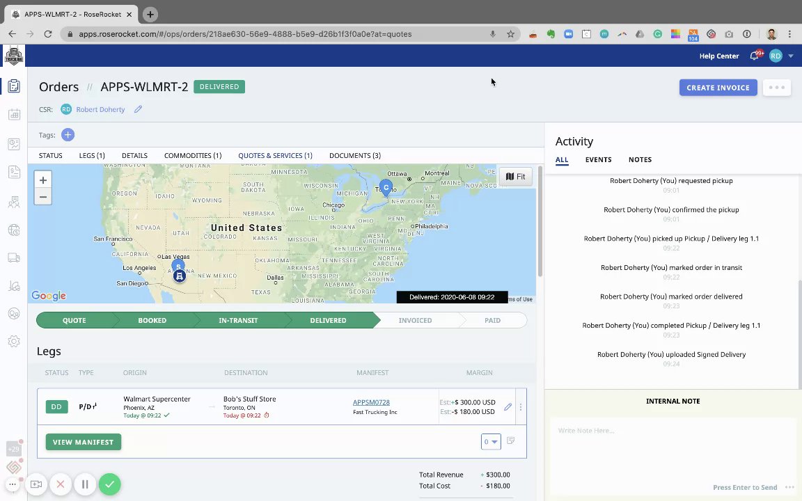 Preview of 7. Create and send an invoice