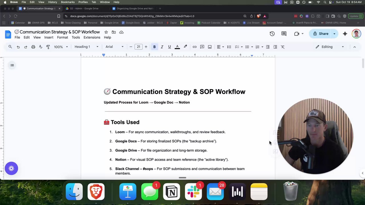 How To Document SOP's with Loom AI, Google Drive, & Notion