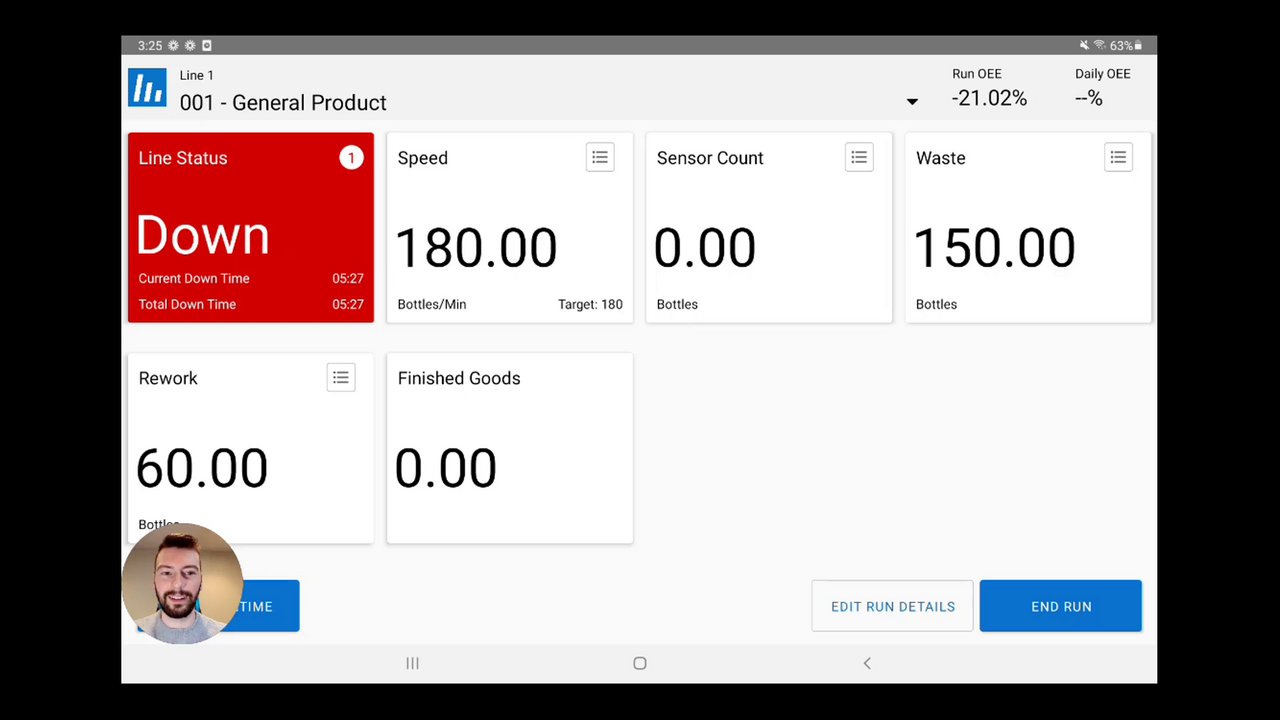 Preview of Viewing a Past Run on the LiveTracking Tablet App
