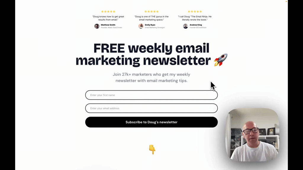 Optimise LinkedIn for email signups