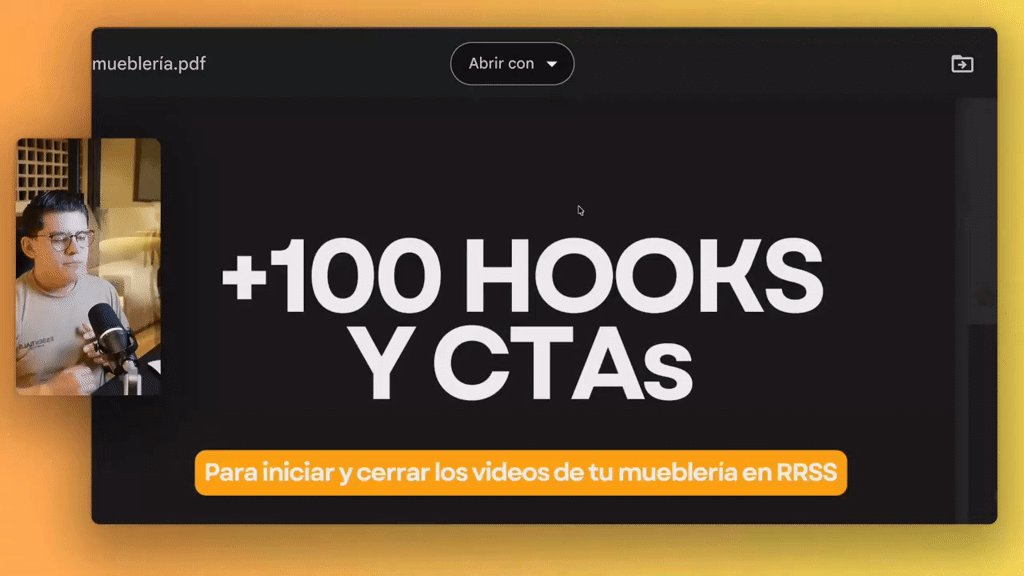 🎥 Clase Nueva: Cómo Crear Hook's para tus Videos de Muebles