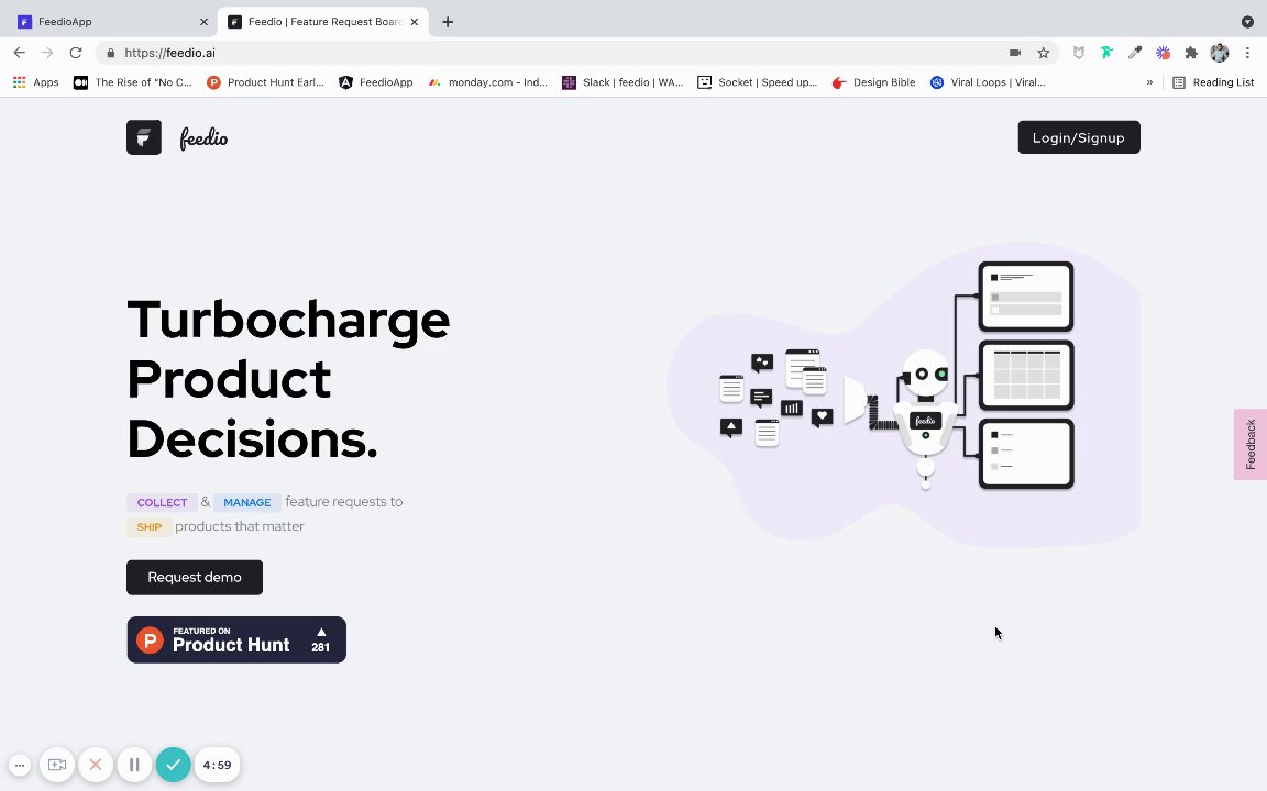 Preview of Feedio | Feature Request Board
