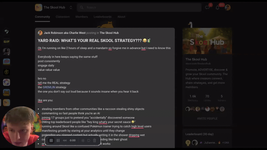 YARD RAID: WHAT’S YOUR REAL SKOOL STRATEGY??? 😂🧃