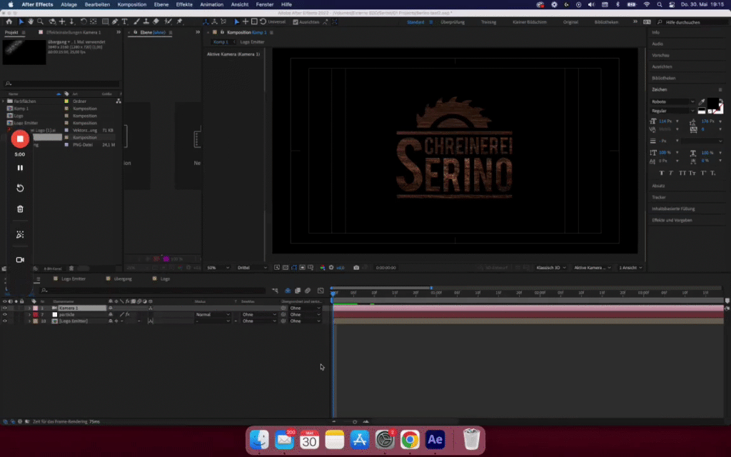 Camera Particle System Issue